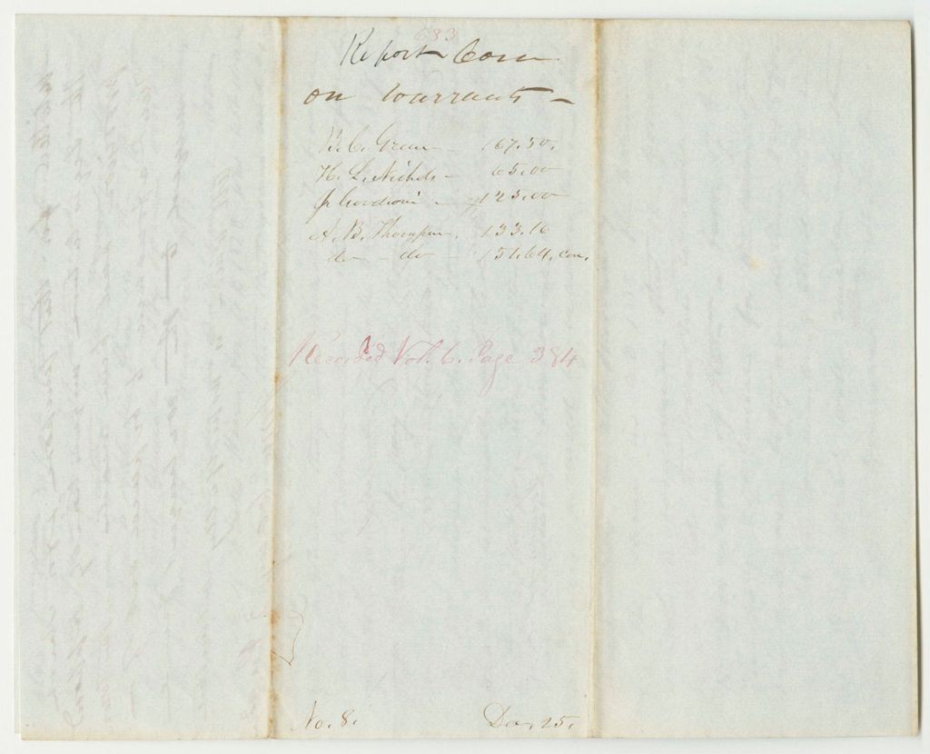 Miniature of Report 683: Warrants in Favor of B.C. Greene and H. Nichols, Clerks in the Secretary of State's Office