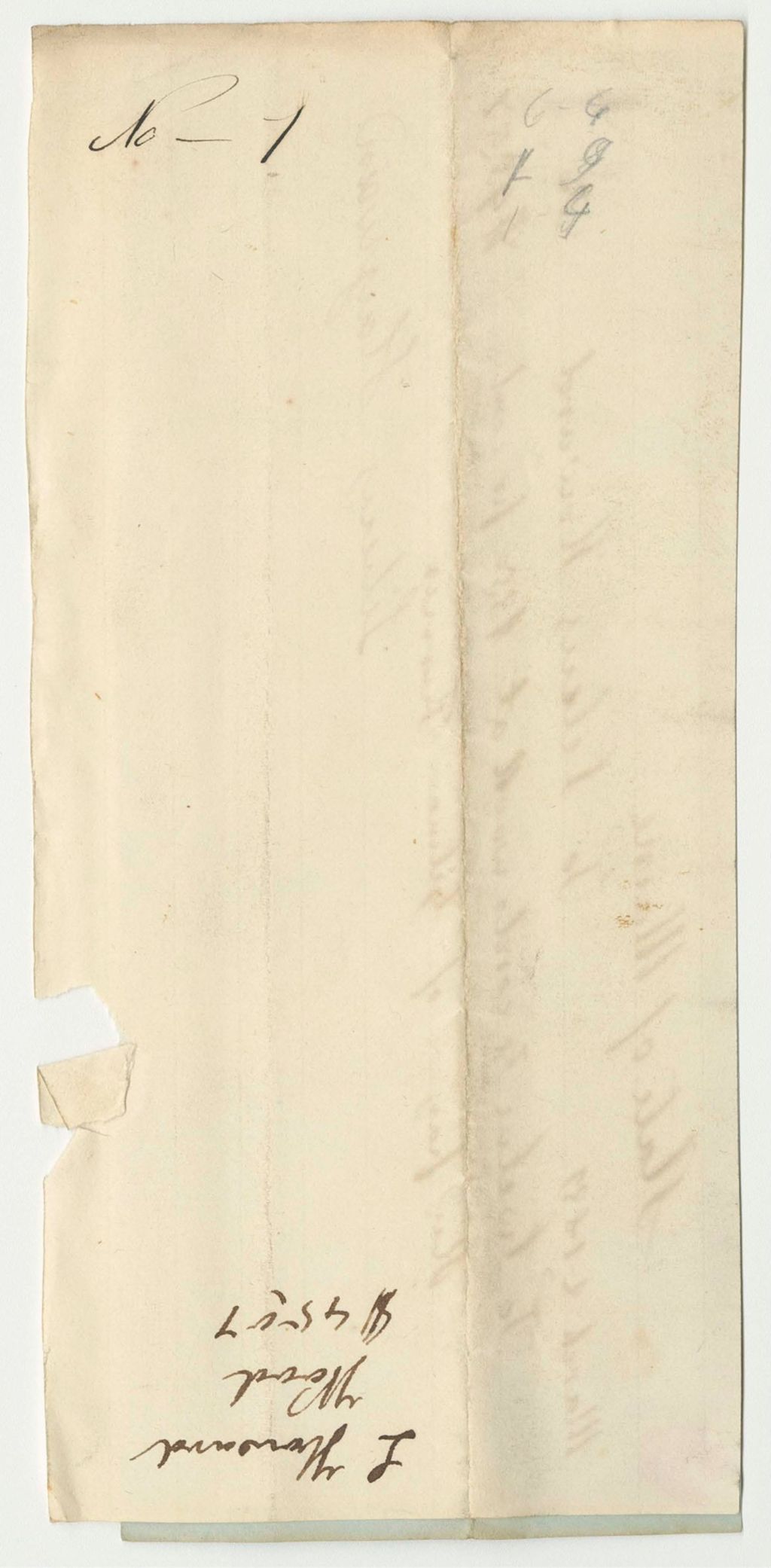 Miniature of Receipts from the Account of Gilman Turner, Superintendent of Public Buildings