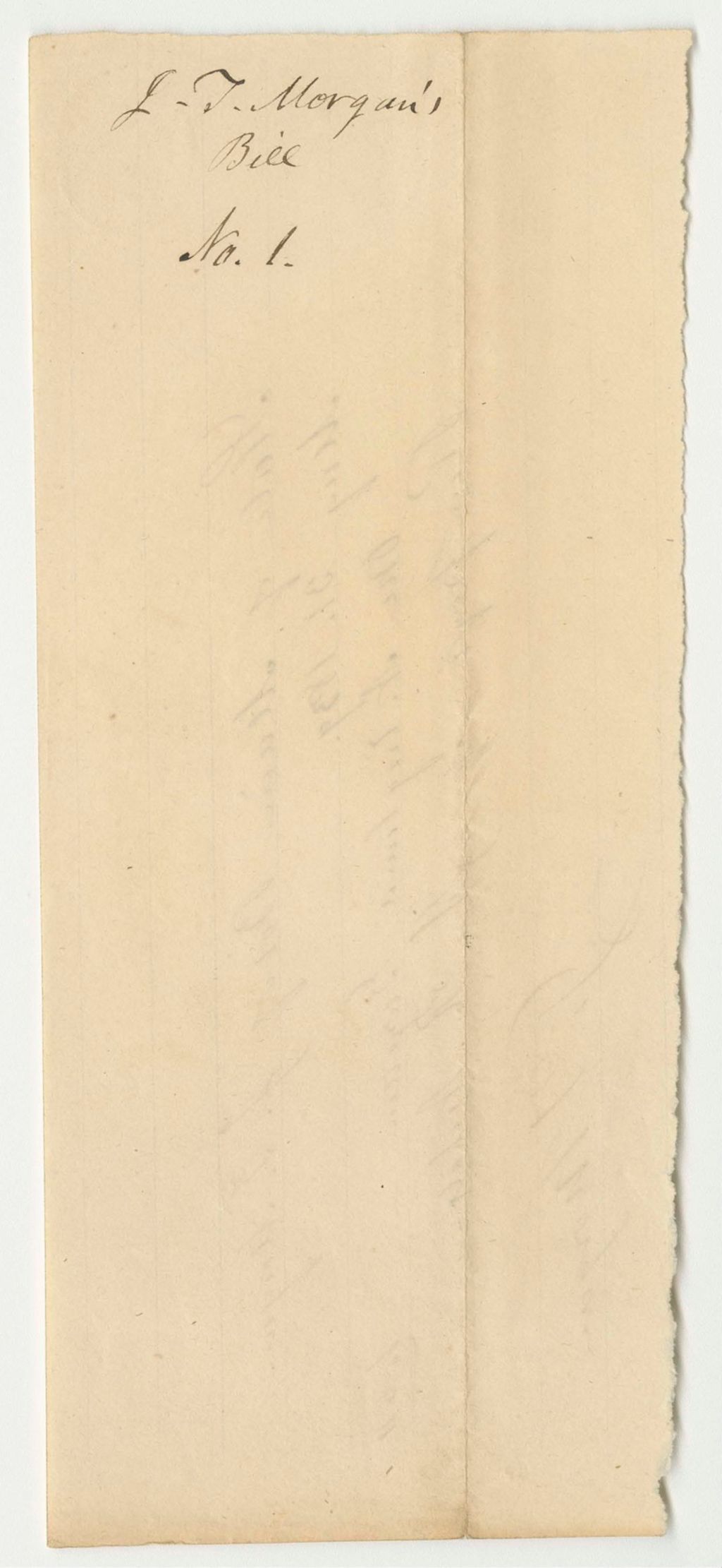 Miniature of Receipts from the Account of A.R. Nichols for the Library