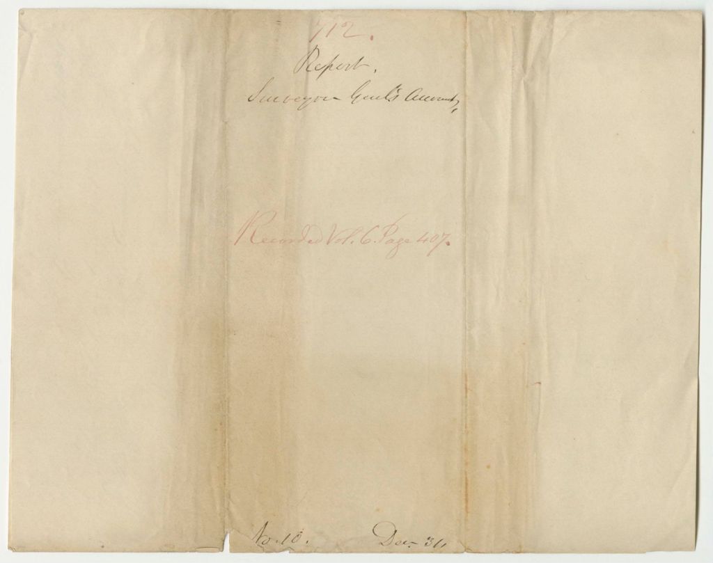 Miniature of Report 712: Report on the Surveyor General's Accounts