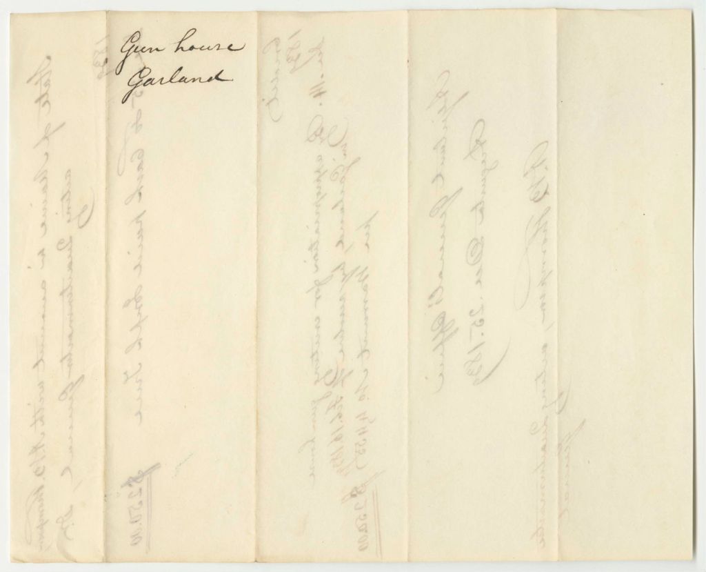 Miniature of Account of A.B. Thompson, Adjutant General, for the Gun House in Garland