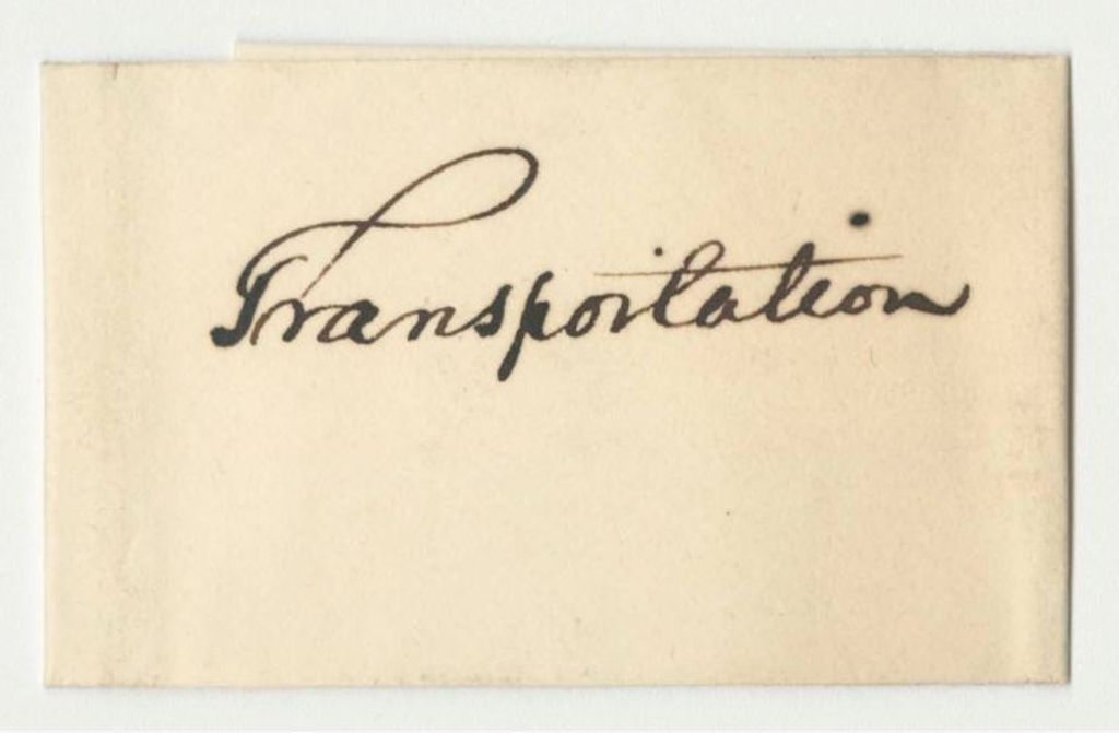 Miniature of Account of A.B. Thompson, Adjutant General, for Transportation