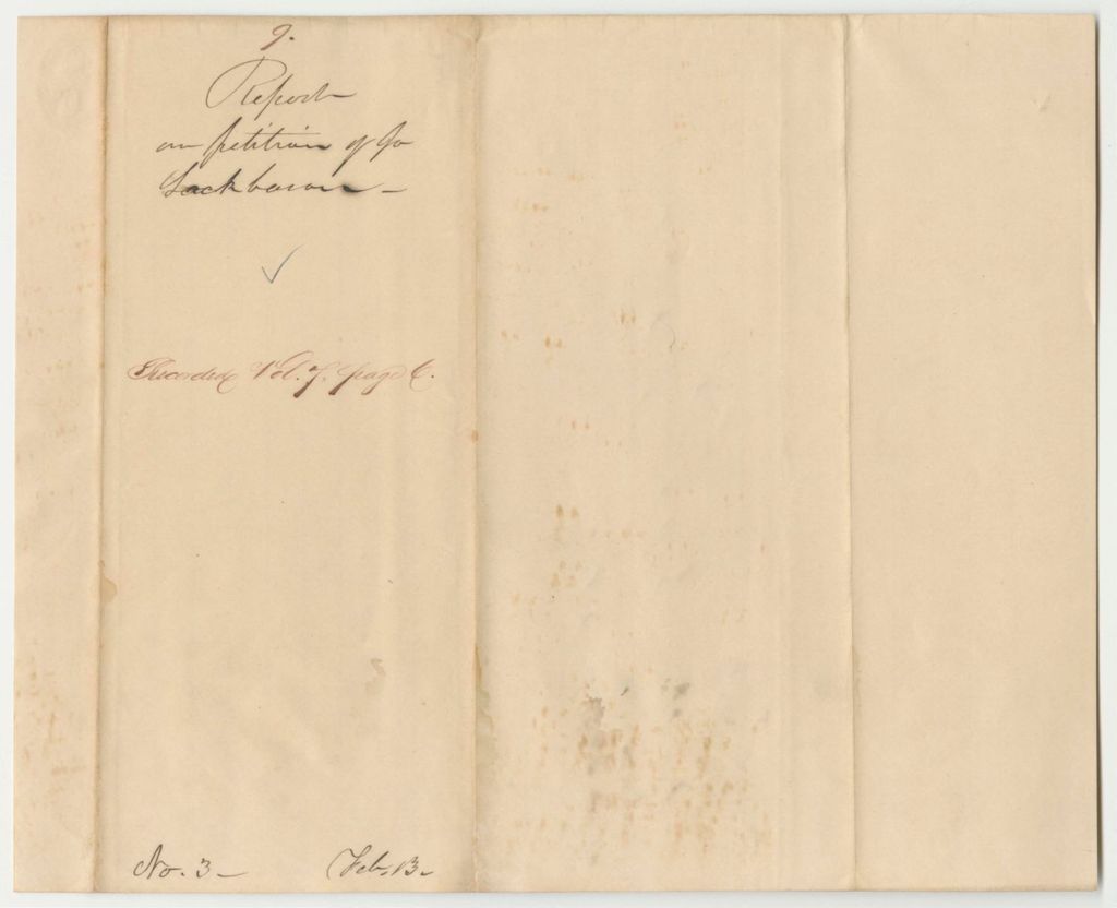 Miniature of Report 9: Report on the Petition of Jo Sockbesin for His Share of the Indian Funds so He May Emigrate to Texas