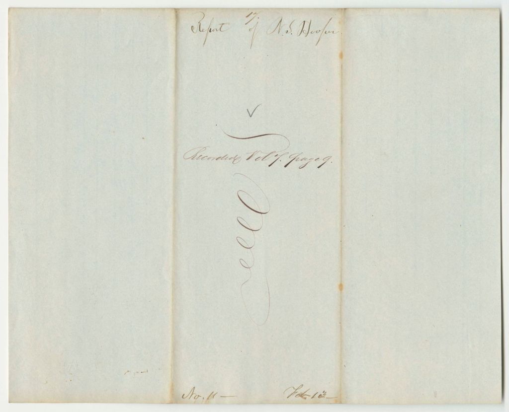 Miniature of Report 17: Report on the Petition of Jonathan Parks and Others Regarding a Portion of the Stumpage Paid from N.S. Hooper for Timber Cut on State Lands on the Aroostook River