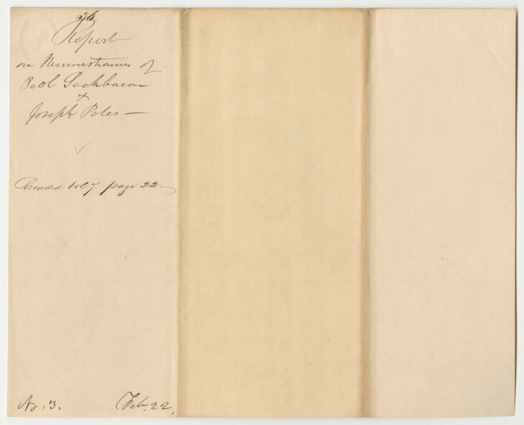 Miniature of Report 36: Report on the Remostrances of Peol Sockbasin and Joseph Poles and Others Against Peol Tomer Representing the Penobscot Tribe in the Legislature