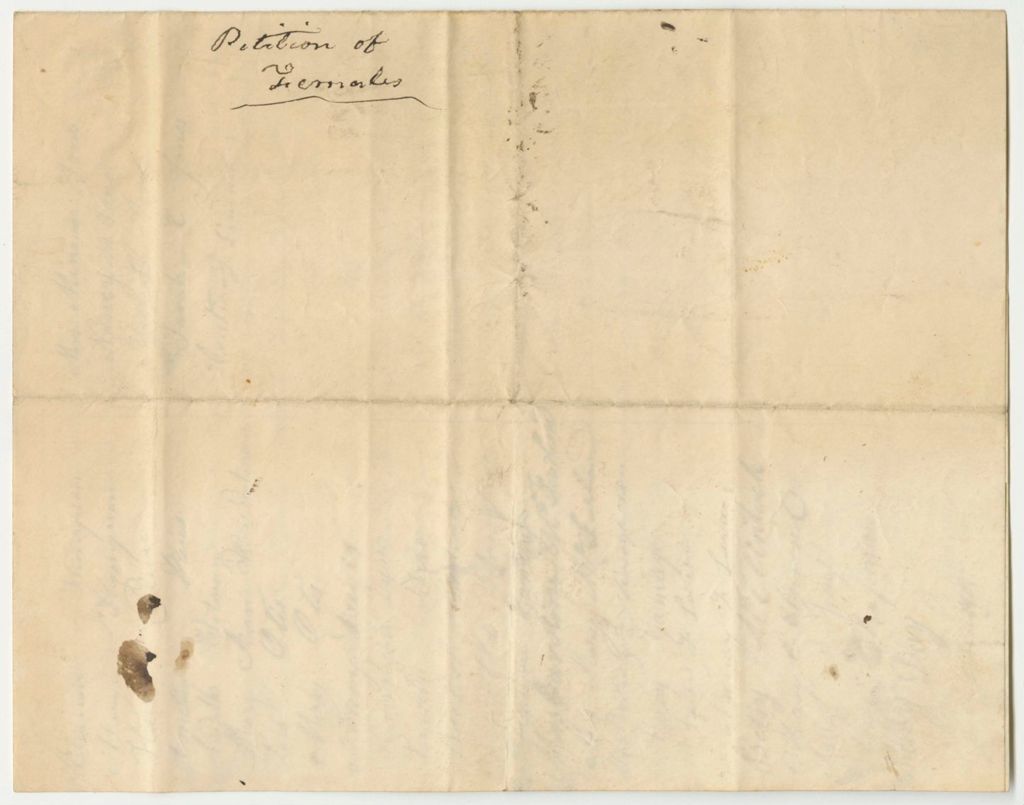 Miniature of Petition of the Inhabitants of Briston for the Pardon of David L. Morse