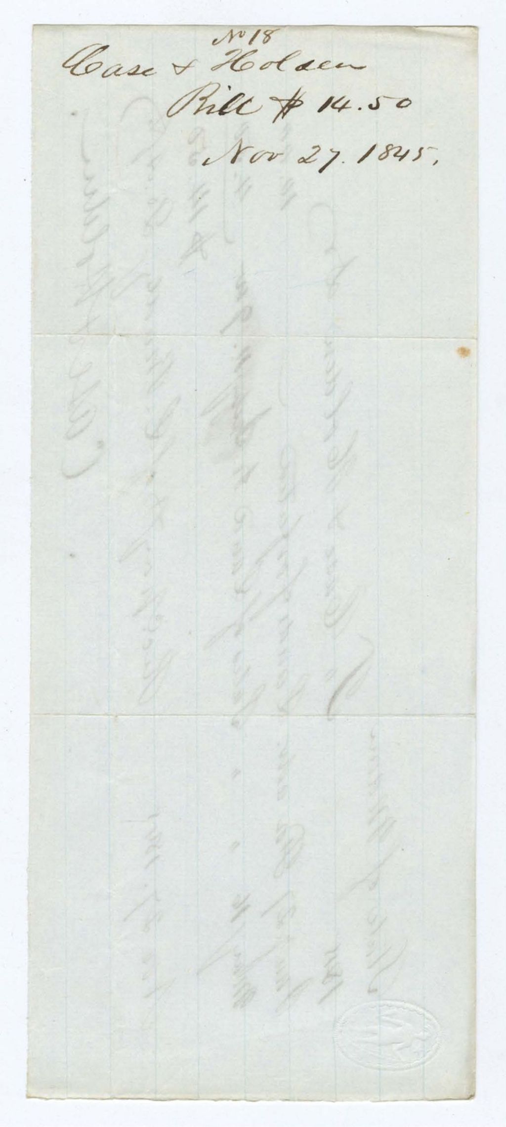 Miniature of Voucher 18: Case and Holden