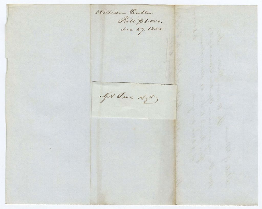 Miniature of Voucher 1: William Cutter