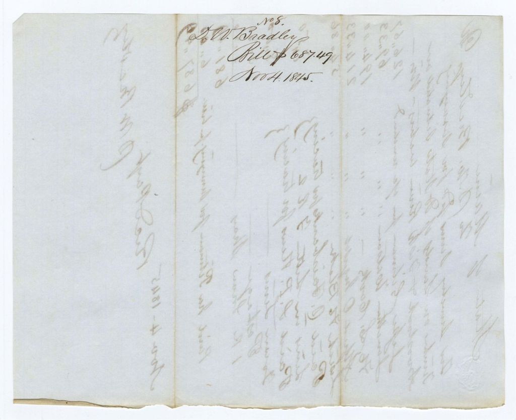 Miniature of Voucher 8: D. W. Bradley