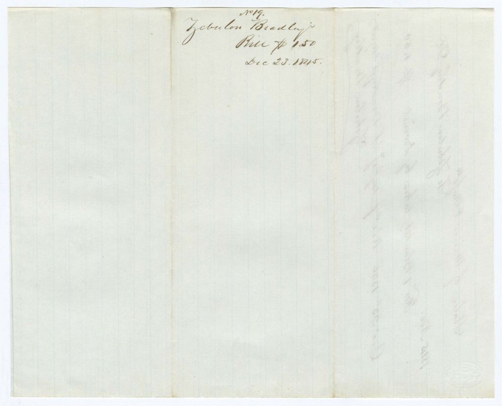 Miniature of Voucher 19: [Jebulon?] Bradley