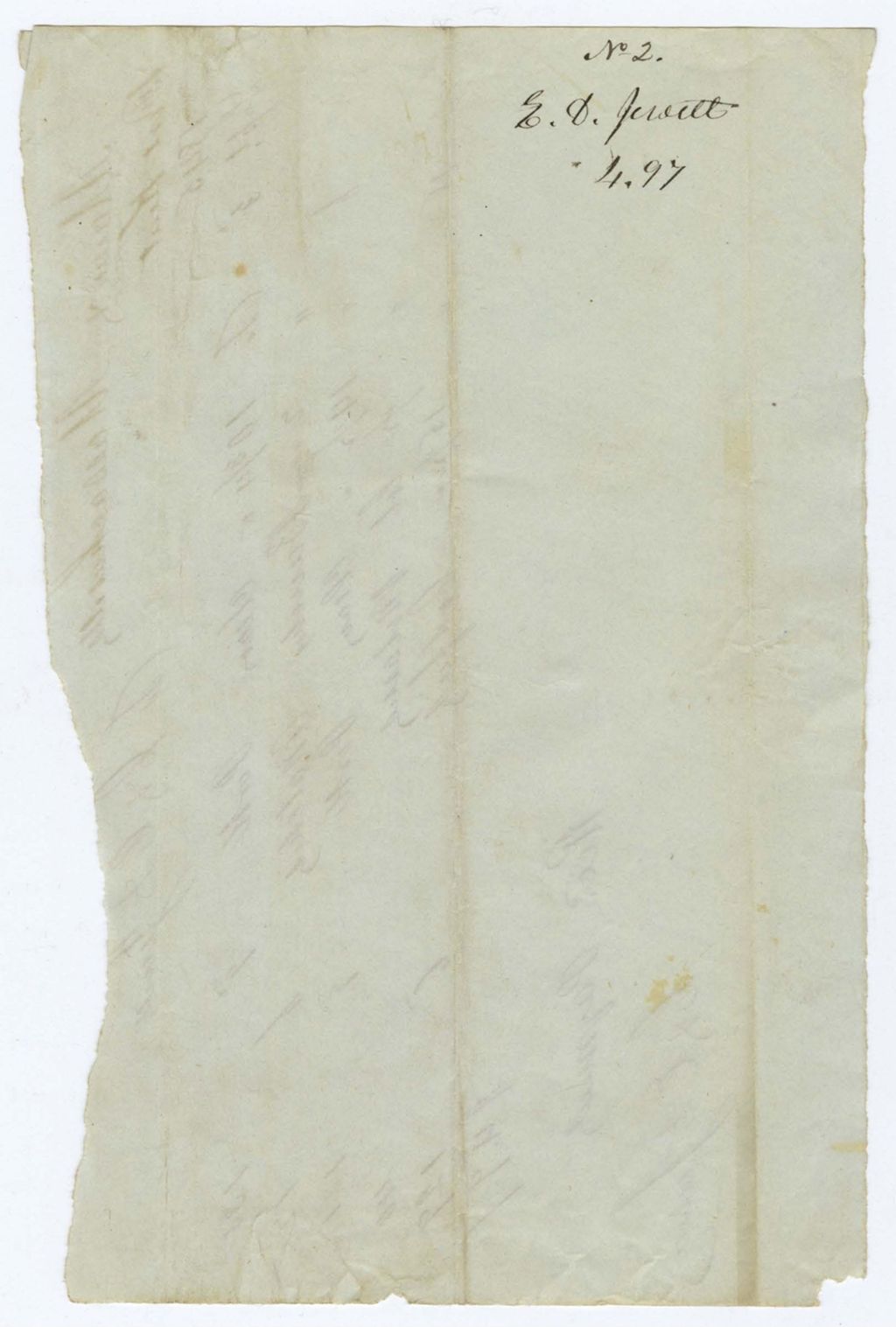 Miniature of Voucher 2: E. D. [Jewett?]