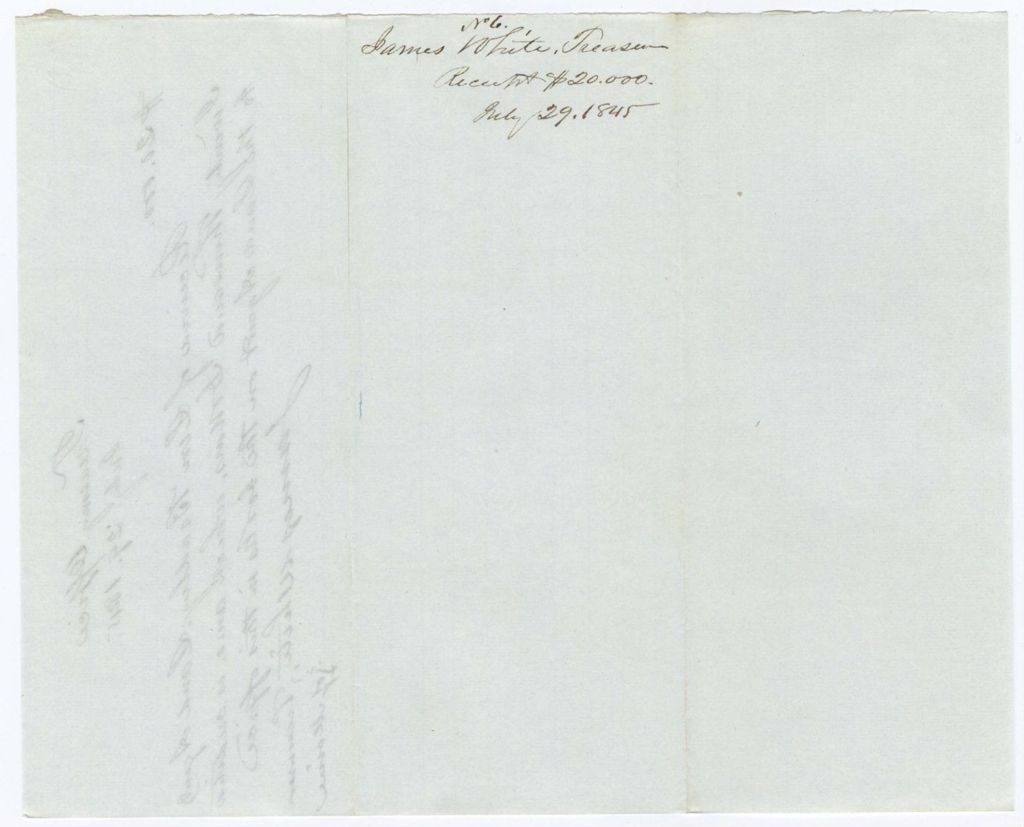 Miniature of Treasurer James White, Receipt 6