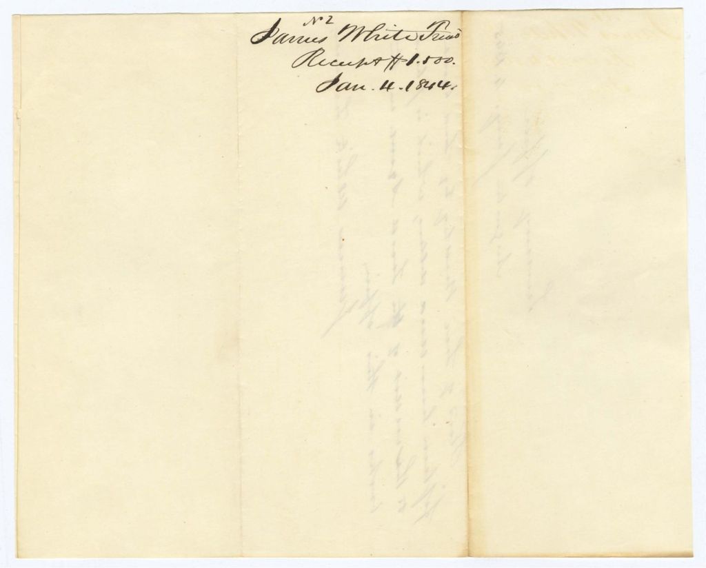 Miniature of Treasurer James White, Receipt 2