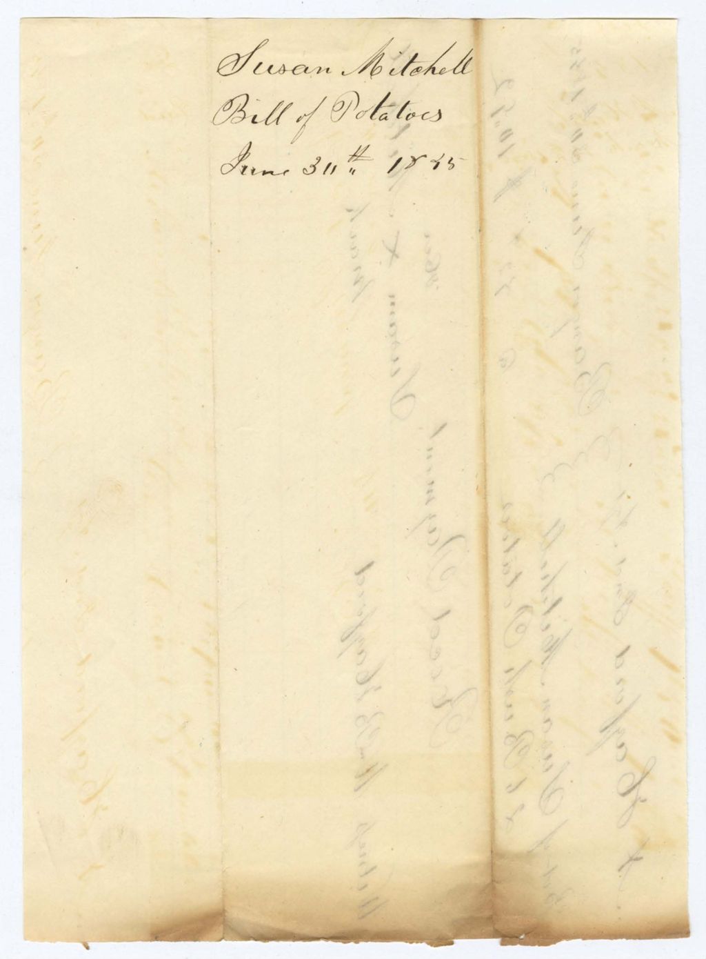 Miniature of Indian Fund (Page 16): Susan Mitchell, Bill of Potatoes