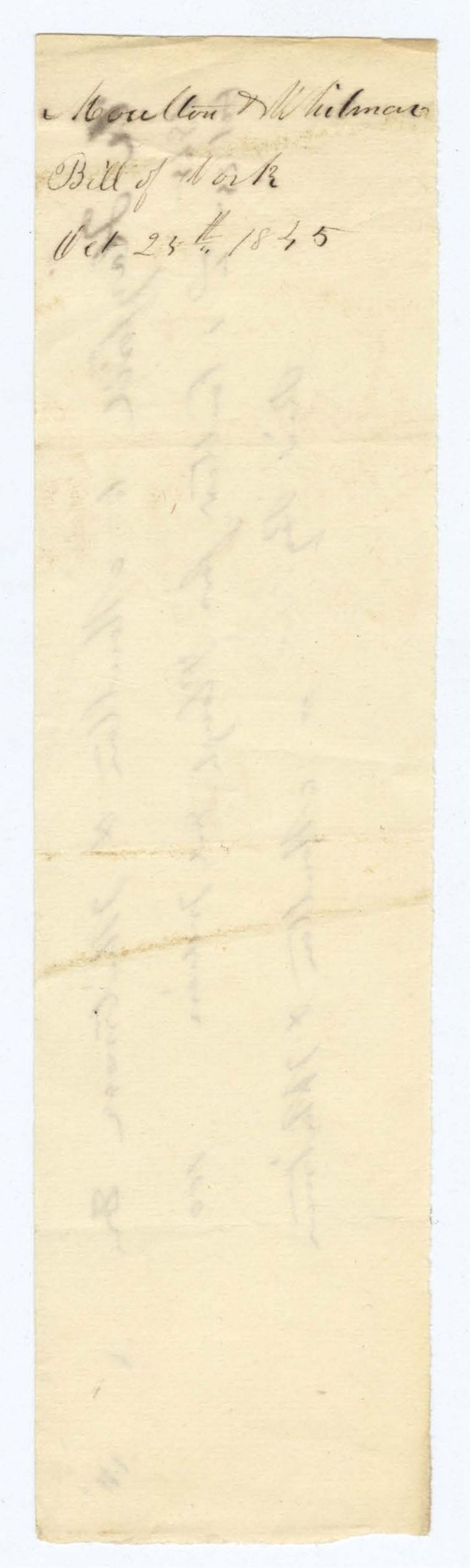 Miniature of Indian Fund (Page 28): Houlton Whitman, Bill of Work