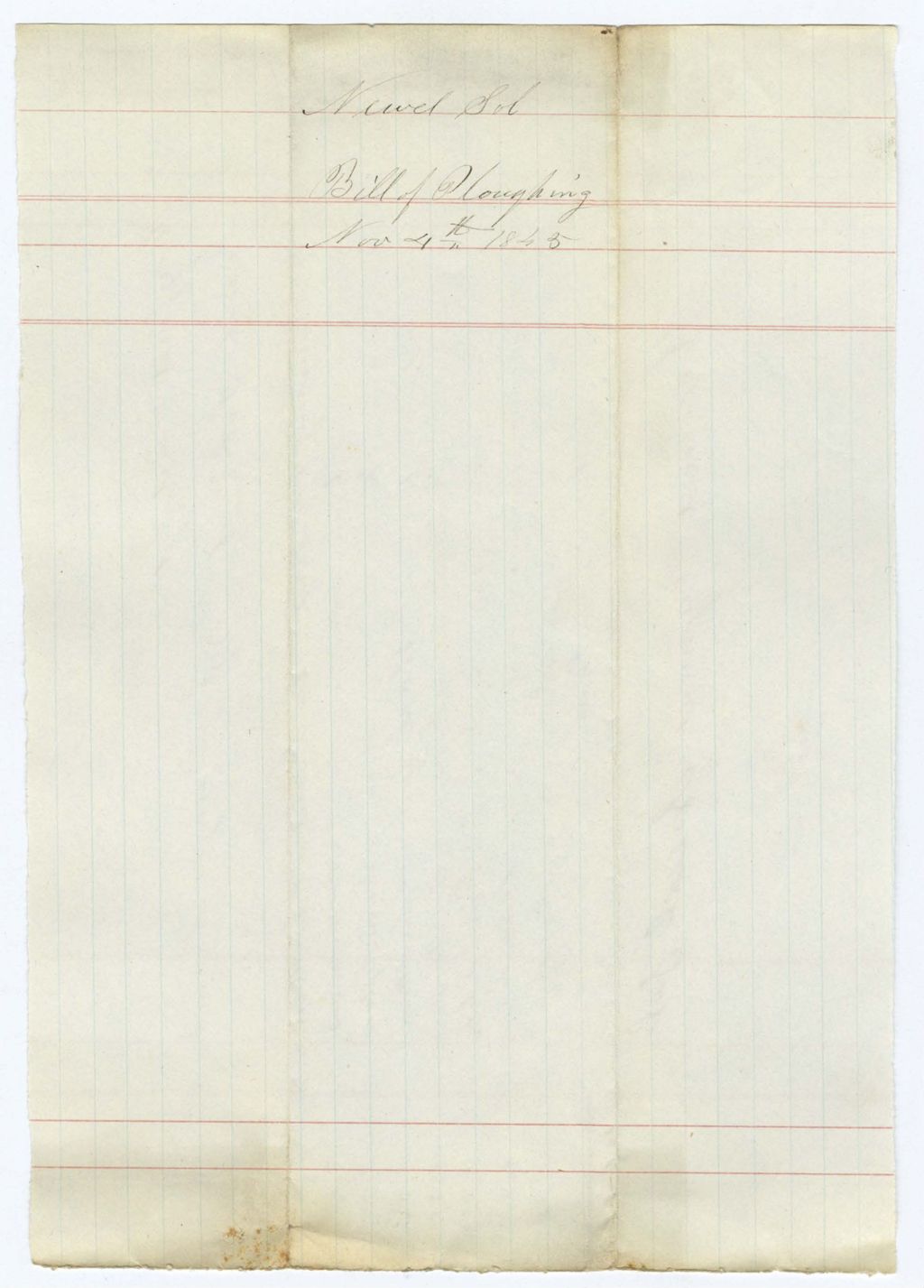 Miniature of Indian Fund (Page 28): Newel Sol, Bill of Ploughing