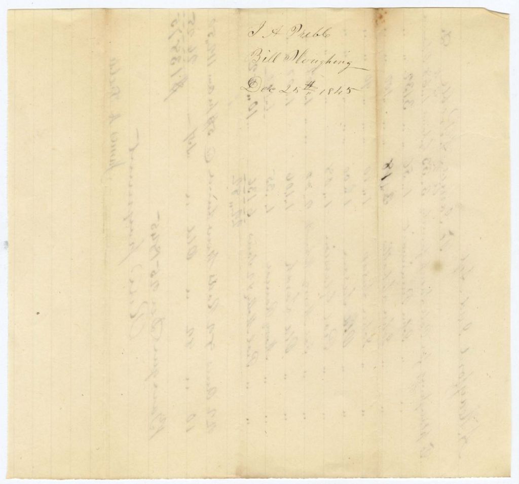 Miniature of Indian Fund (Page 30): J. A. Preble, Bill of Ploughing