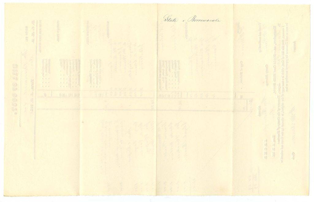 Miniature of Bill of Cost, State v. William Borrowscale et al