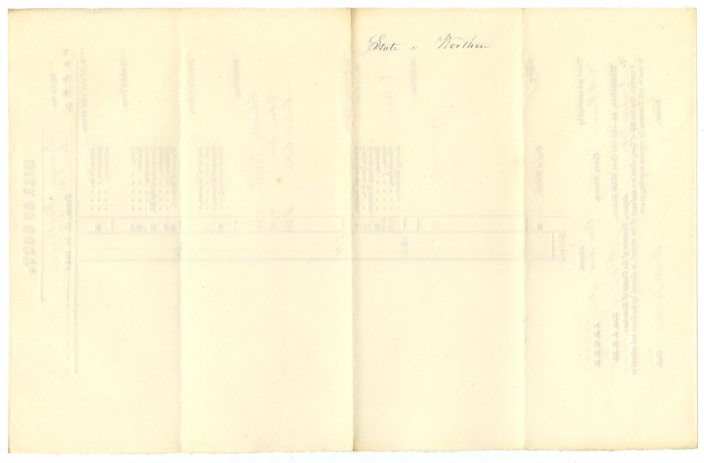 Miniature of Bill of Cost, State v. Ensign Worthere