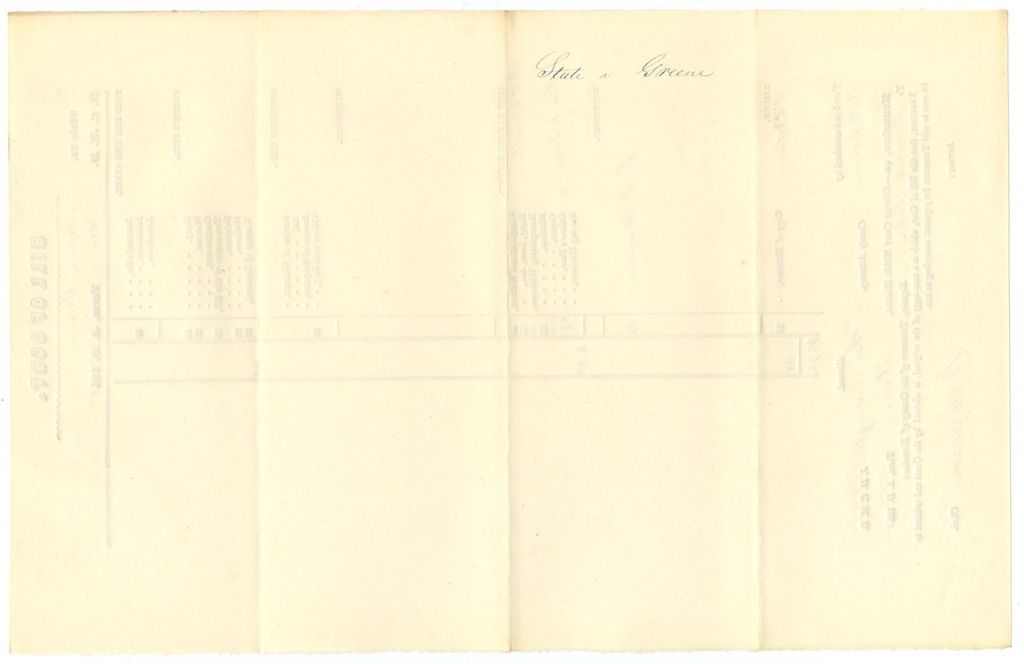 Miniature of Bill of Cost, State v. Naomi Greene