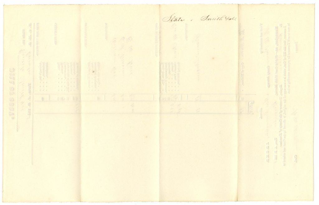 Miniature of Bill of Cost, State v. [Gancelo?] Smith et al