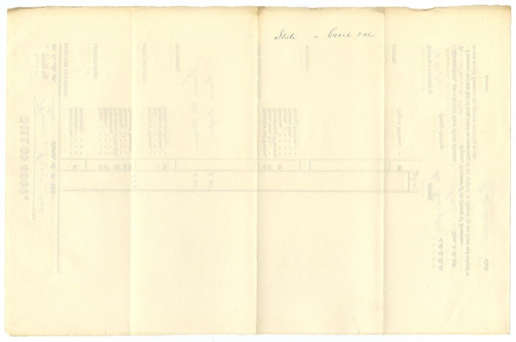Miniature of Bill of Cost, State v. Hiram Covel et al