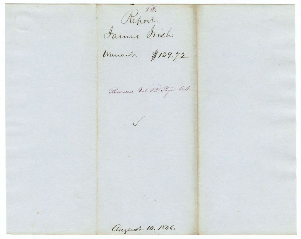 Miniature of Report 82: Report on the warrant in favor of James [Frish?]