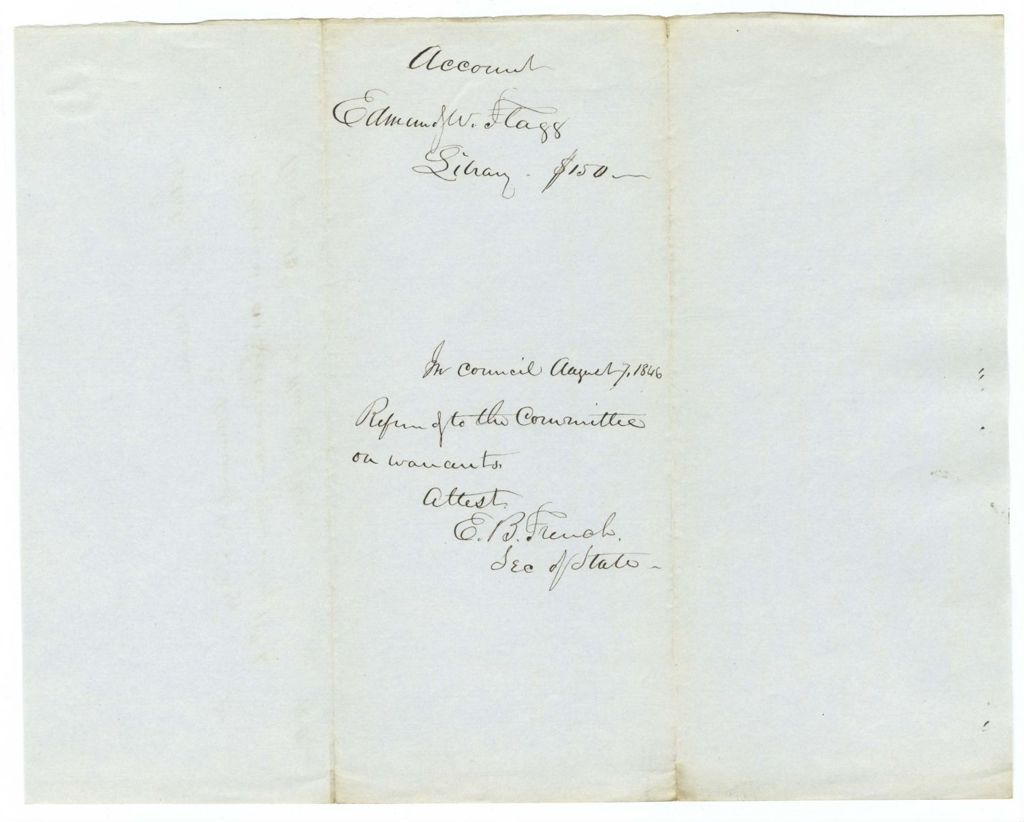 Miniature of Account of Edmund W. Flagg