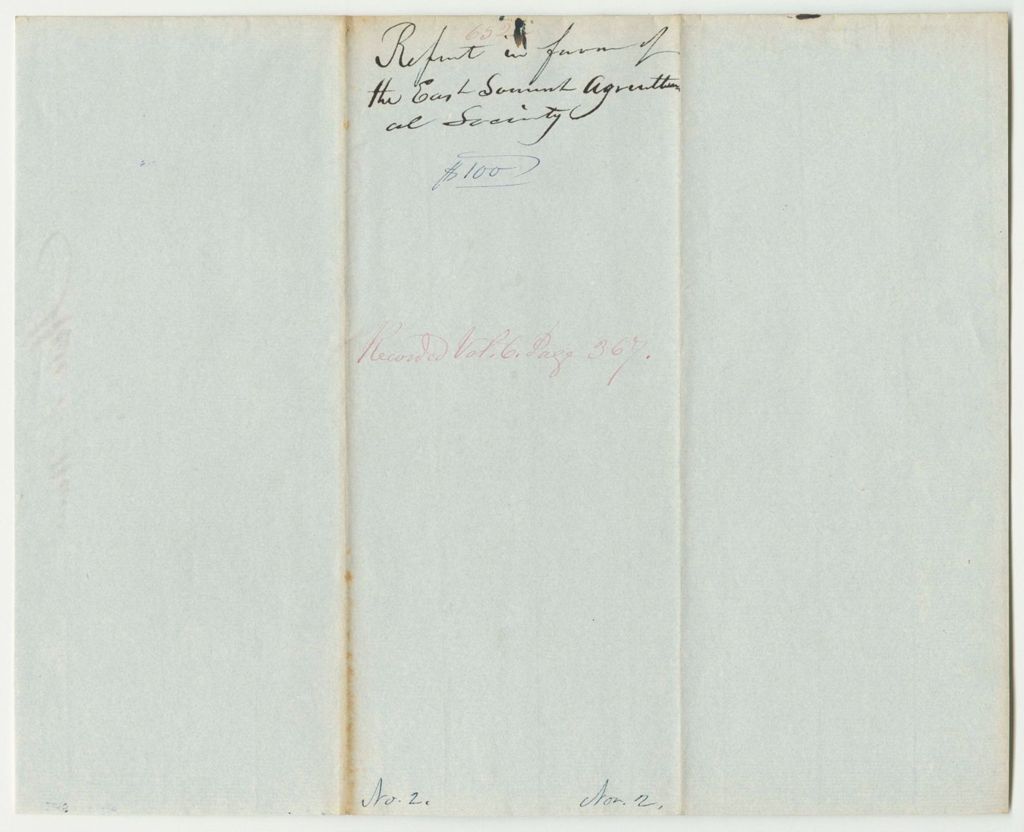 Miniature of Report 652: Report in Favor of The East Somerset Agricultural Society