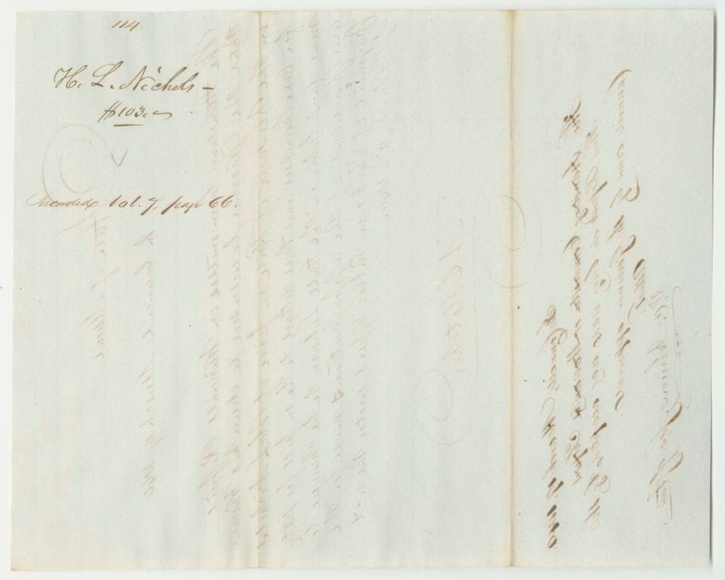 Miniature of Report 114: Warrant in Favor of H.L. Nichols for Labor in the State Library