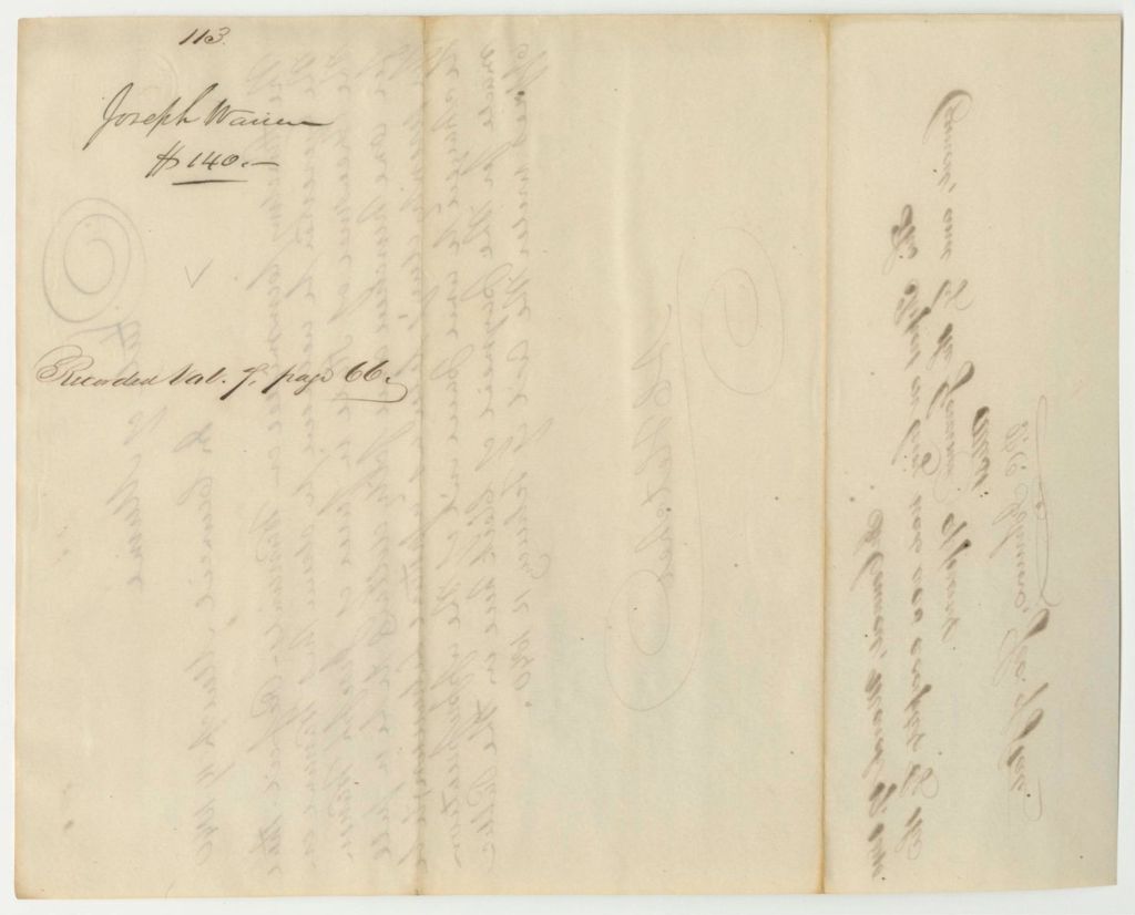 Miniature of Report 113: Warrant in Favor of Joseph Warren as Assistant Librarian