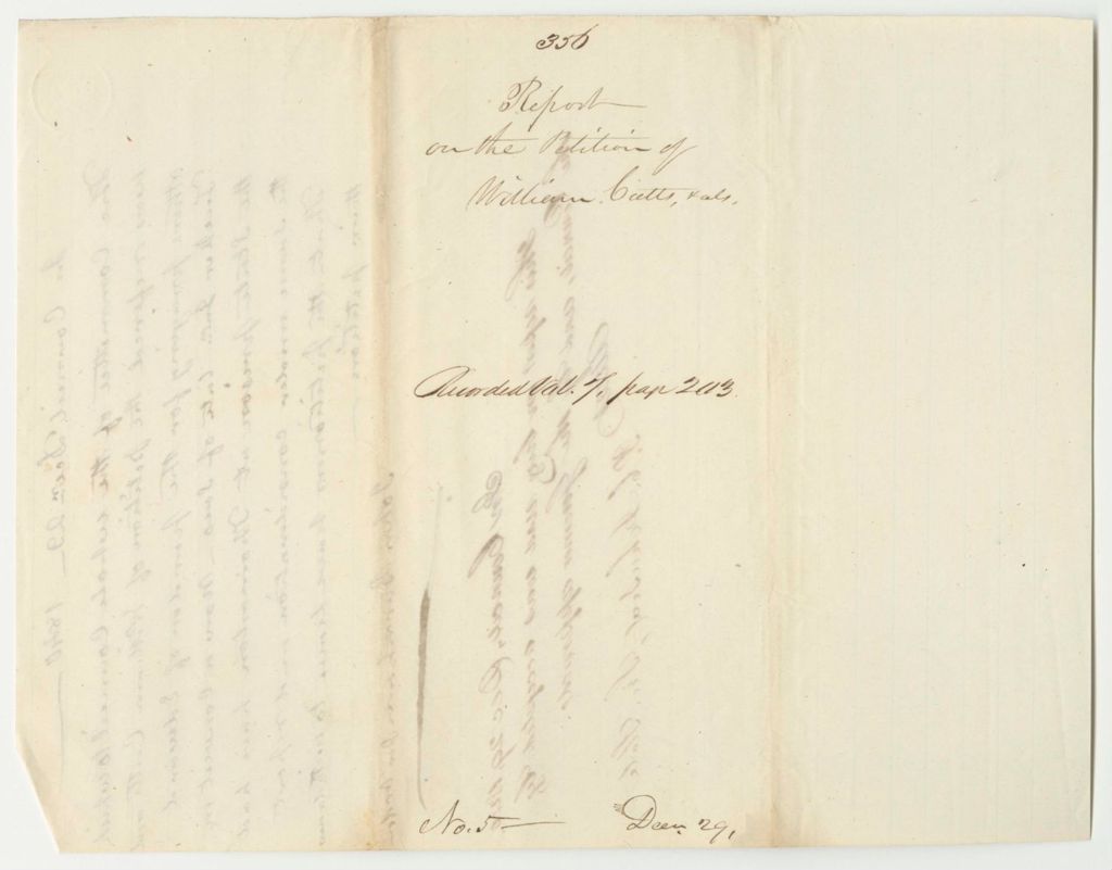 Miniature of Report 356: Report on the Petition of William Cutis and Others for The Pardon of Edward Tucker Jr. Late of Saco