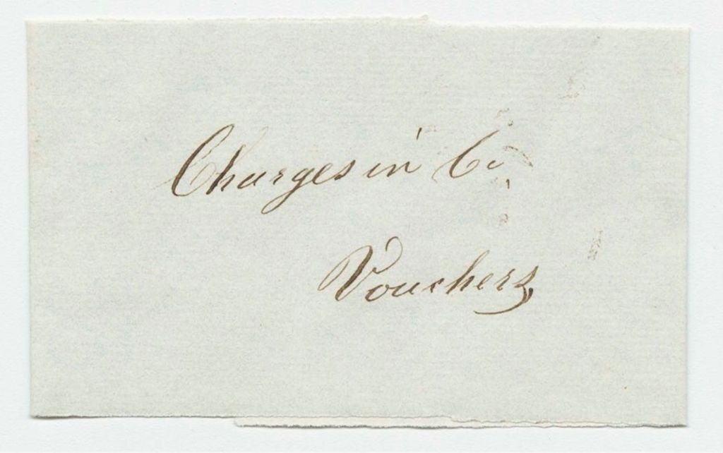 Miniature of Vouchers from Sheet 8 of the Account of Levi Bradley: Charges in Co. with Mass.