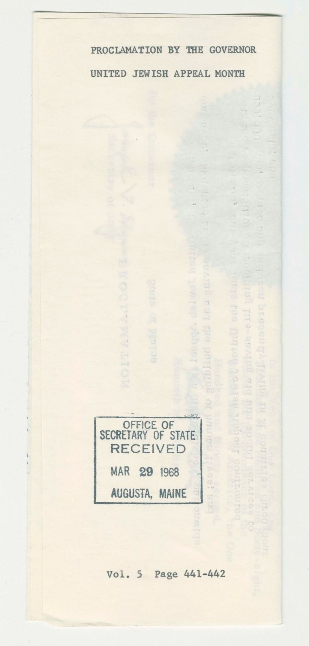 Miniature of United Jewish Appeal Month