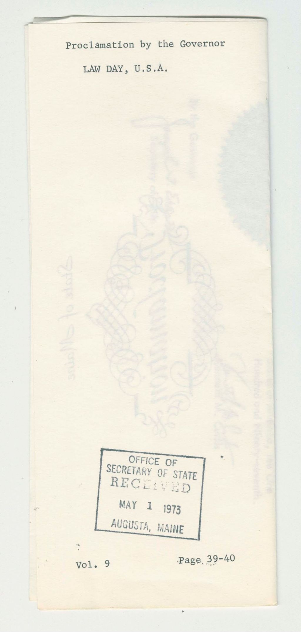 Miniature of Law Day, U.S.A.
