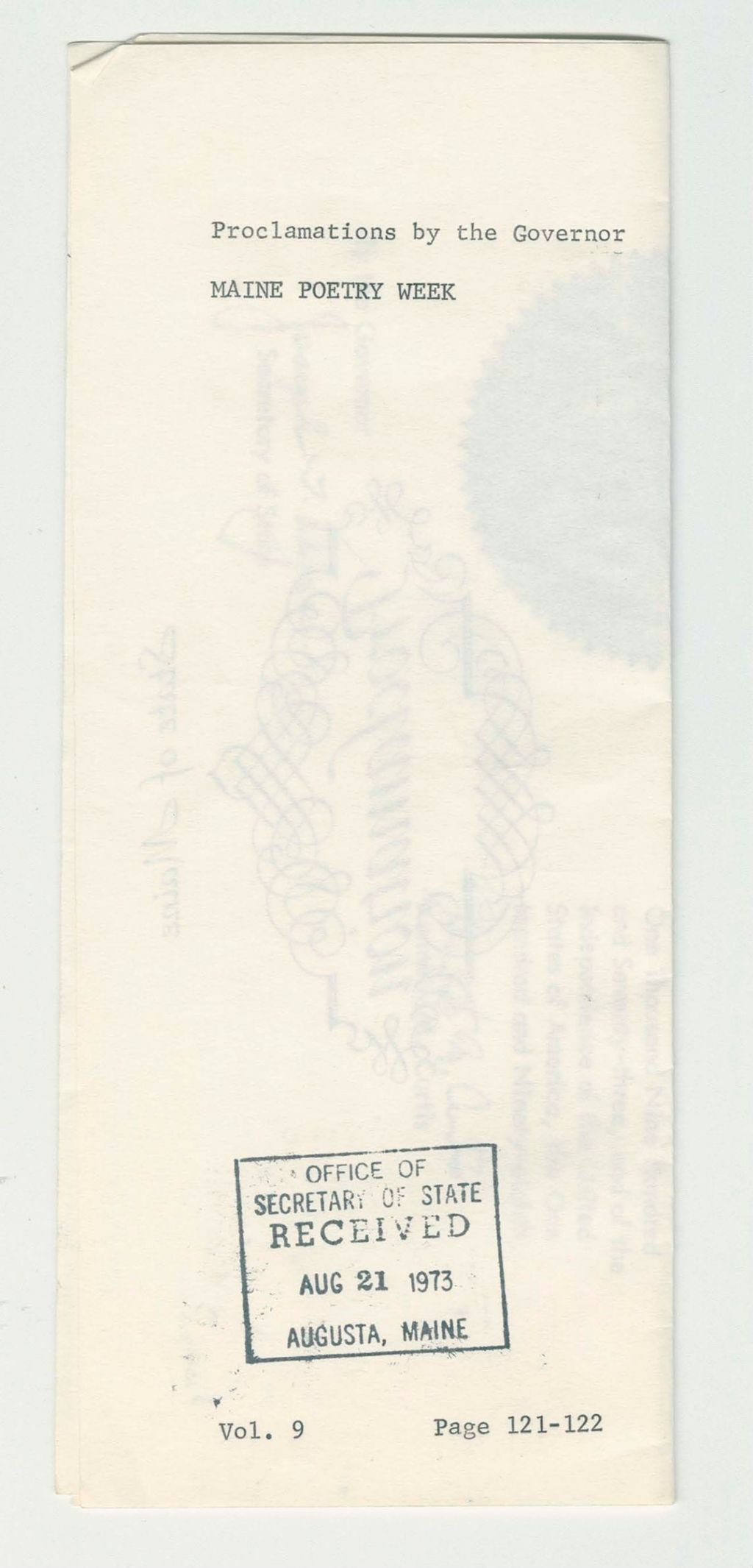 Miniature of Maine Poetry Week