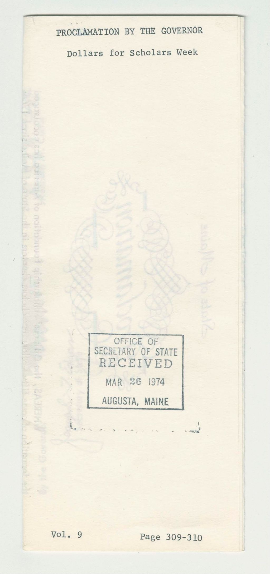 Miniature of Dollars for Scholars Week