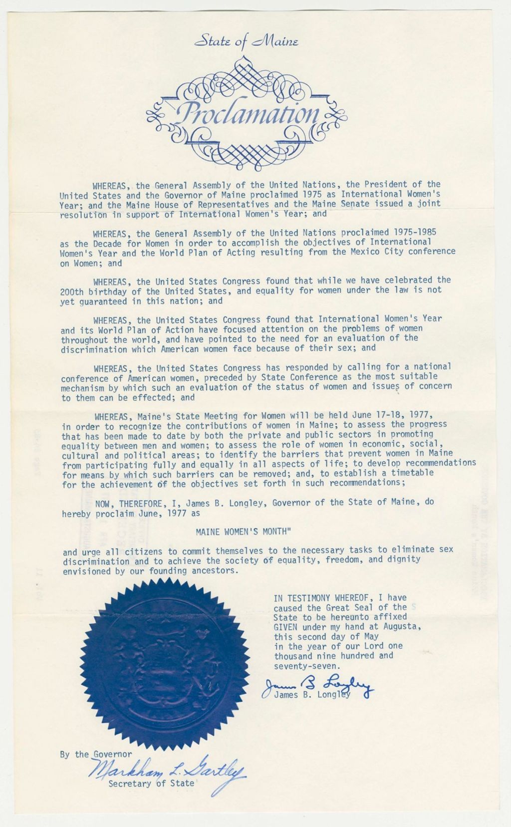 Miniature of Maine Women's Month