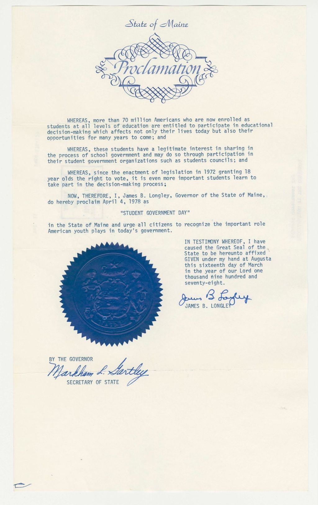 Miniature of Student Government Day