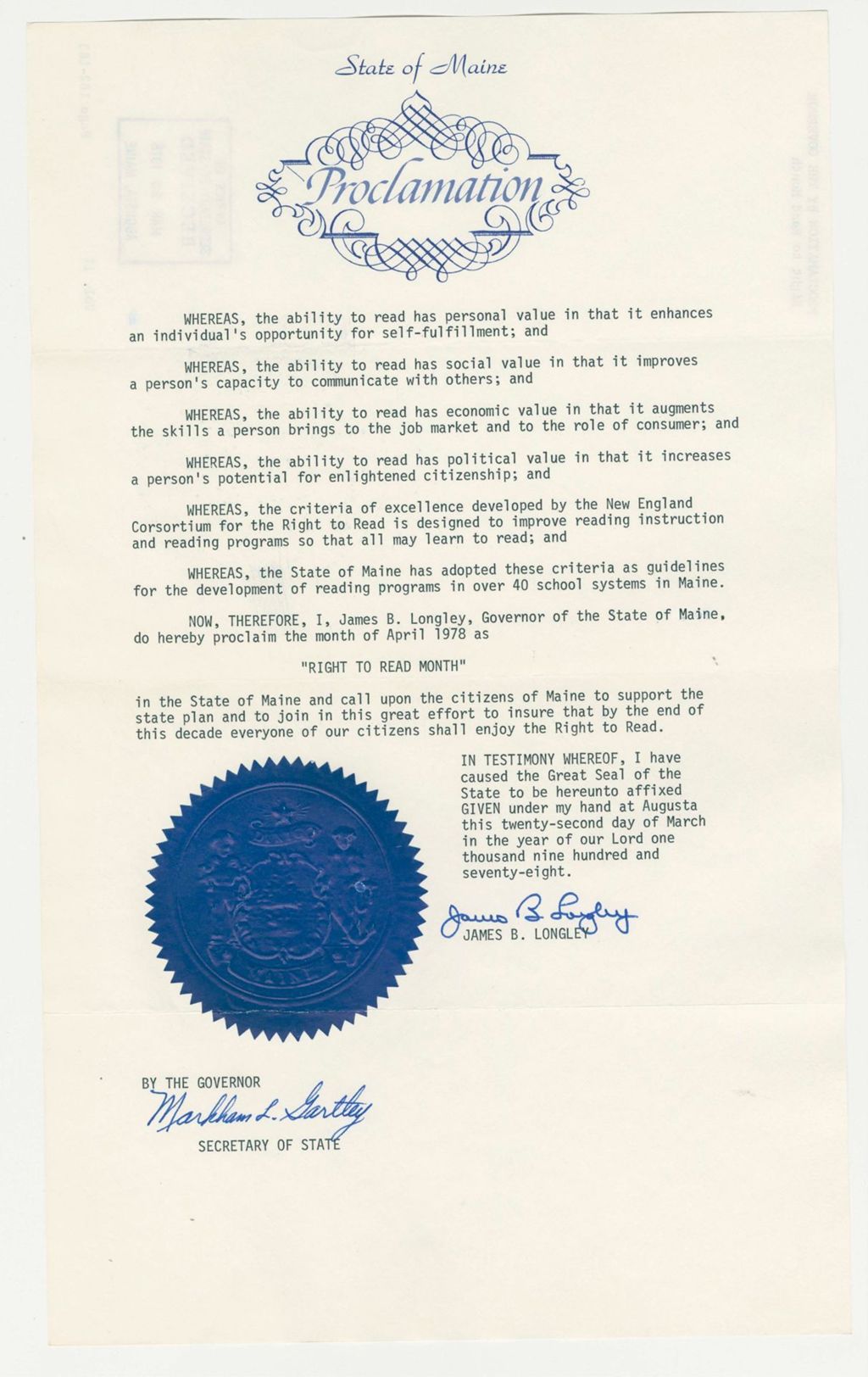 Miniature of Right to Read Month