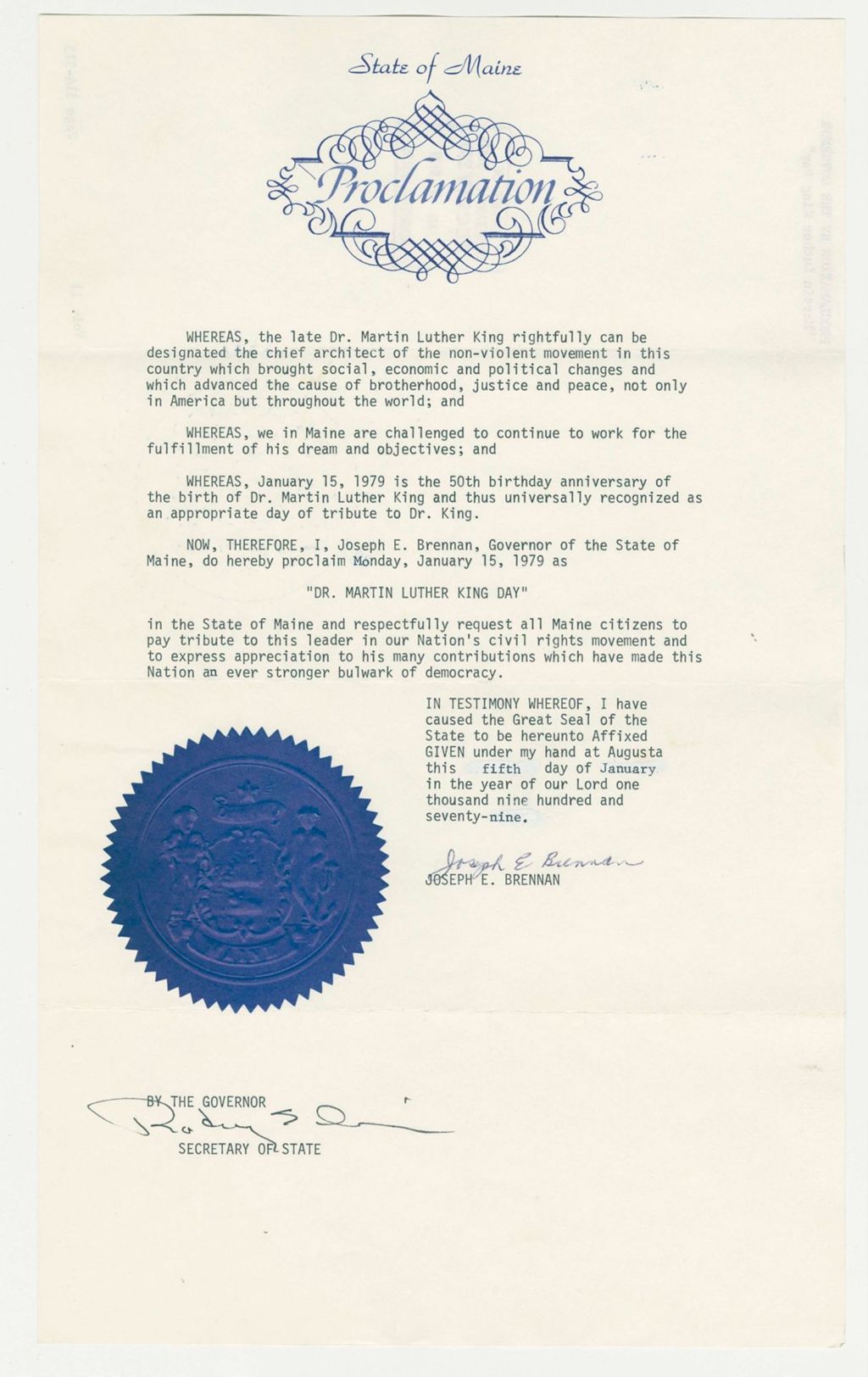 Miniature of Martin Luther King Day