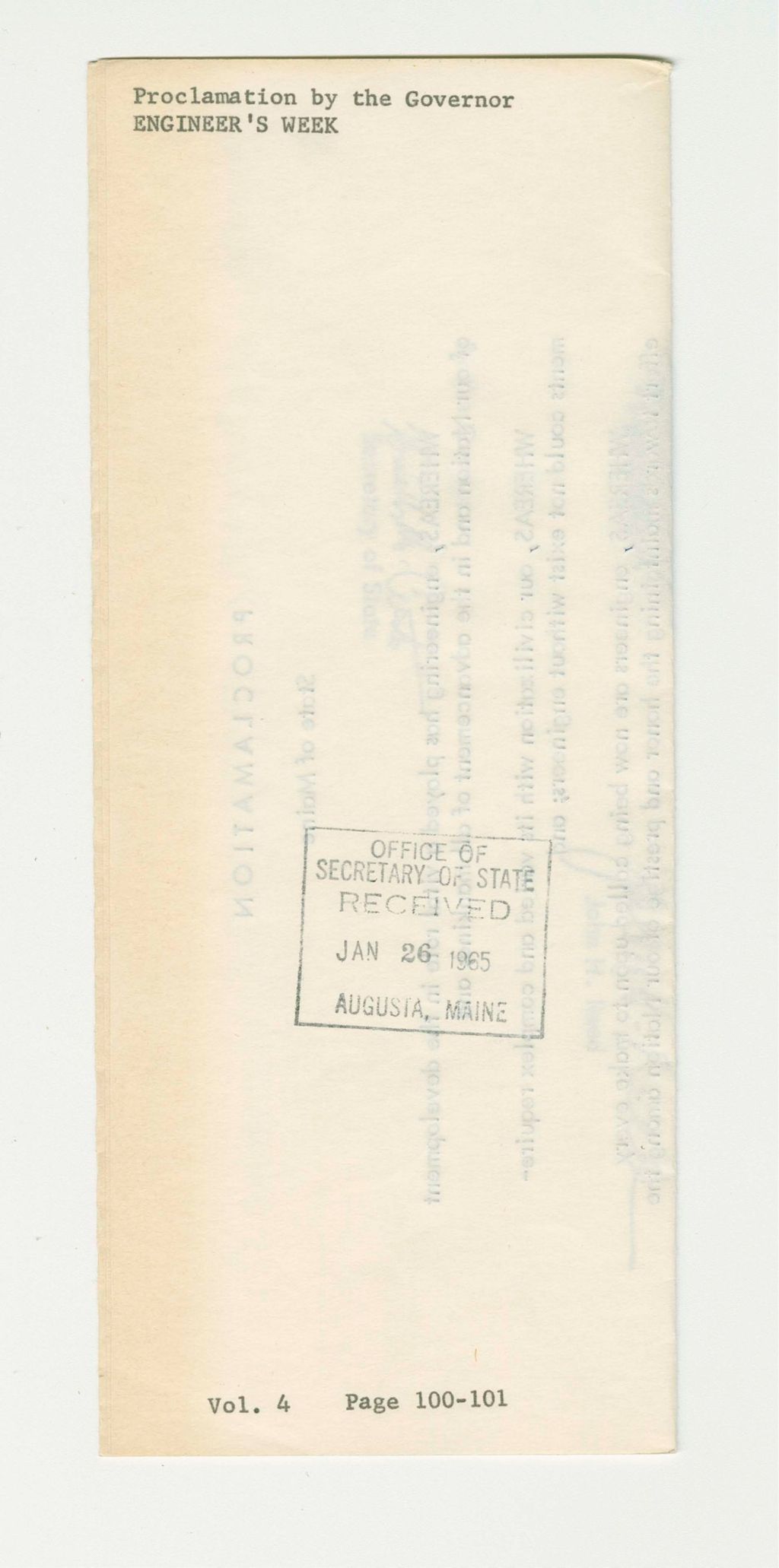 Miniature of Engineer's Week Proclamation