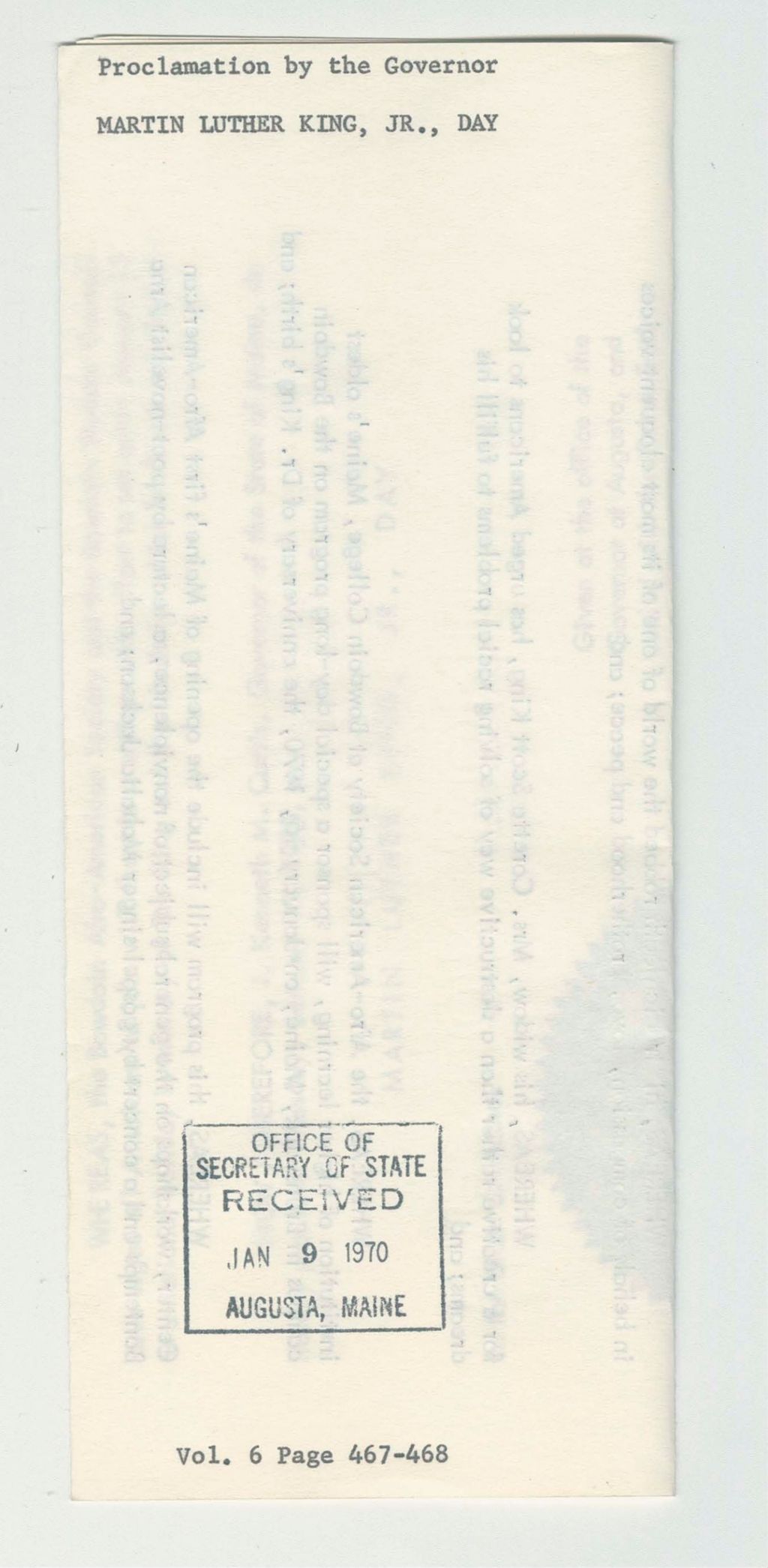 Miniature of Martin Luther King Jr. Day