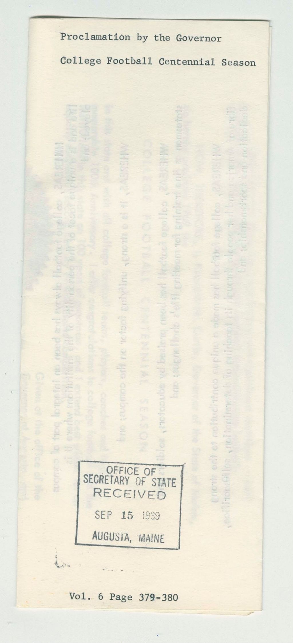 Miniature of College Football Centennial Season