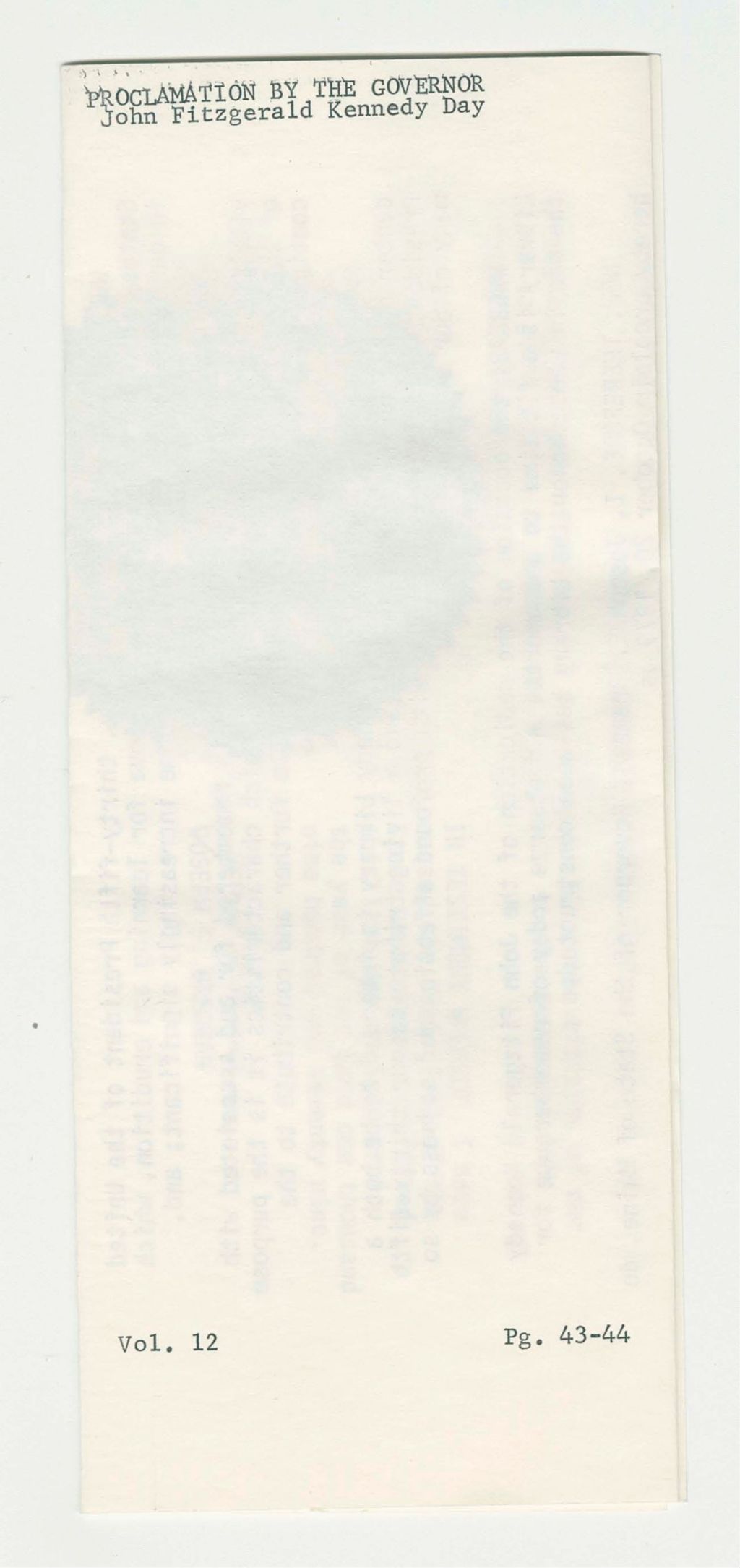 Miniature of John Fitzgerald Kennedy Day