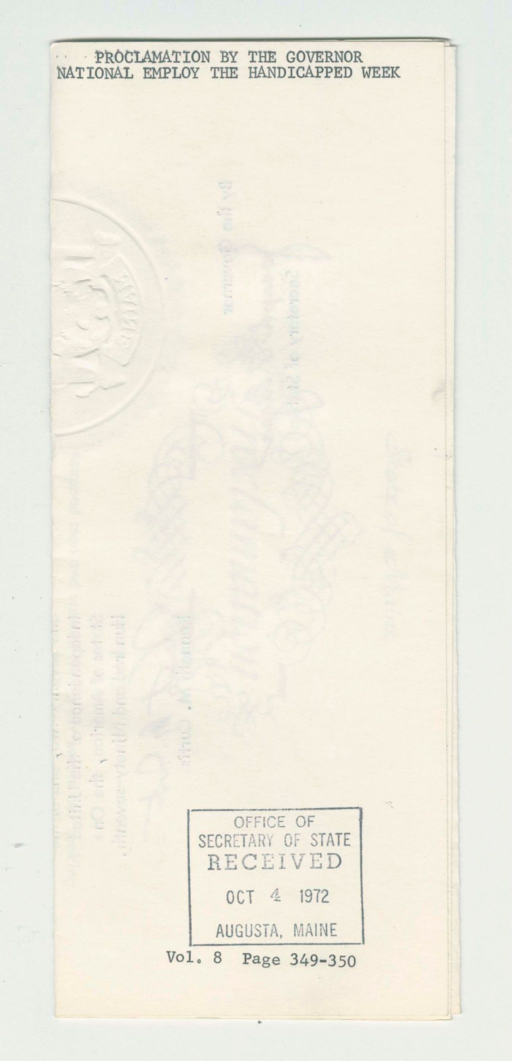 Miniature of National Employ the Handicapped Week