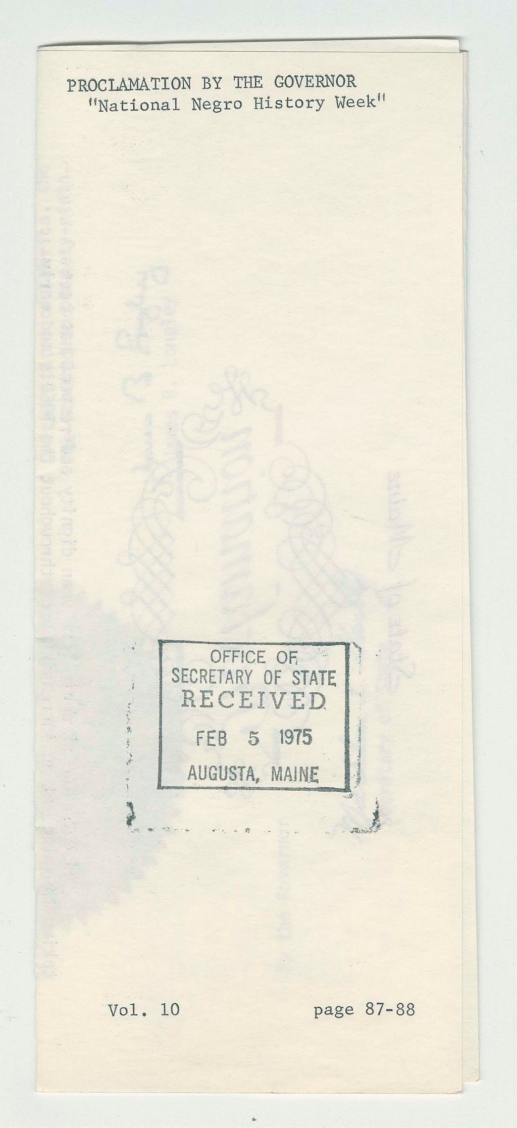 Miniature of National Negro History Week
