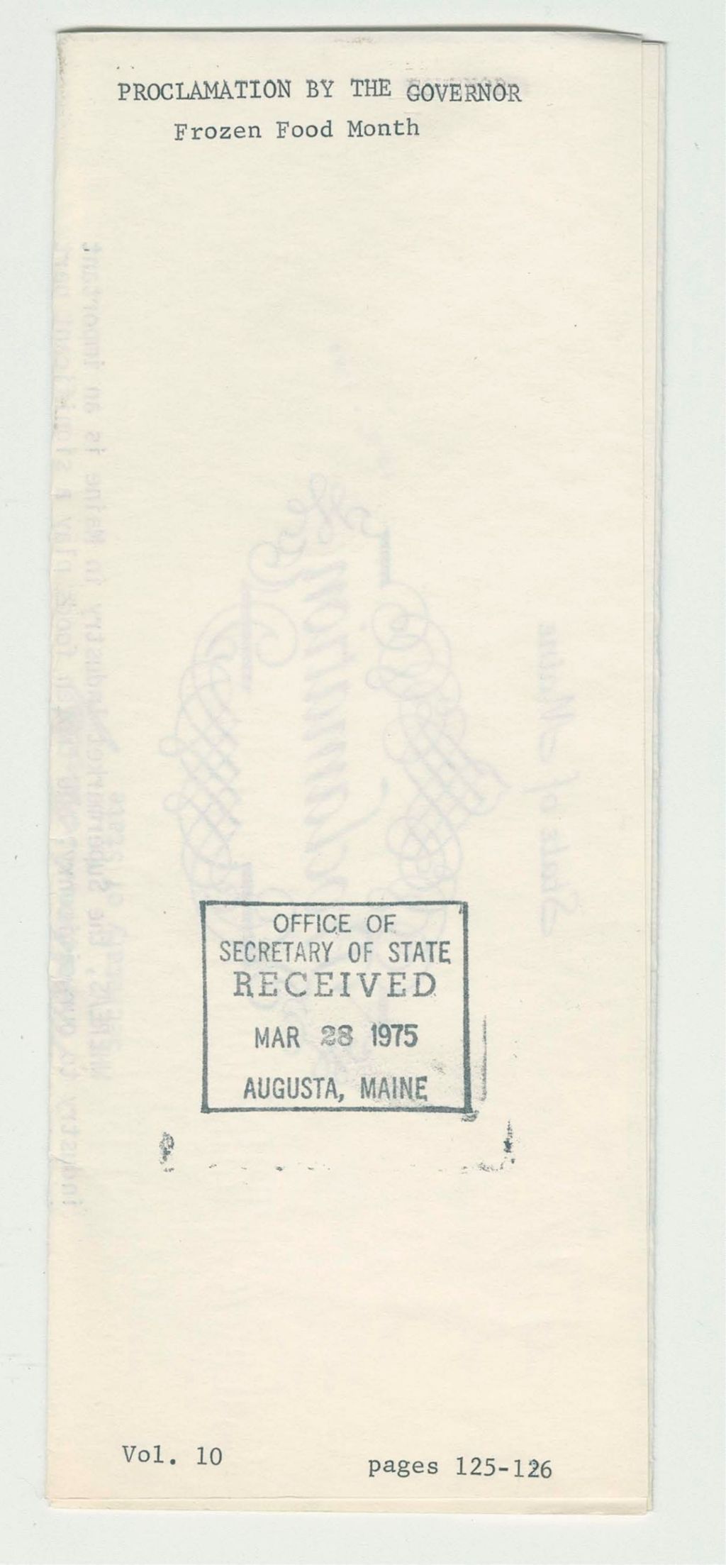 Miniature of Frozen Food Month
