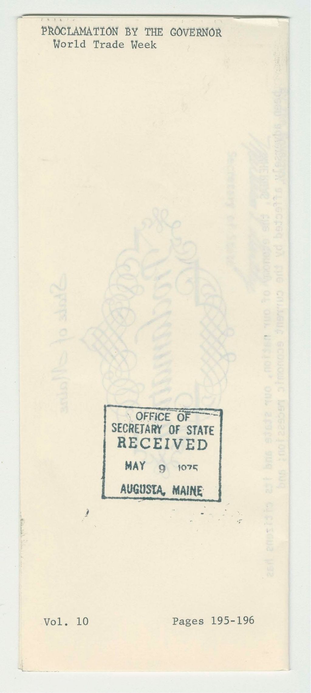 Miniature of World Trade Week