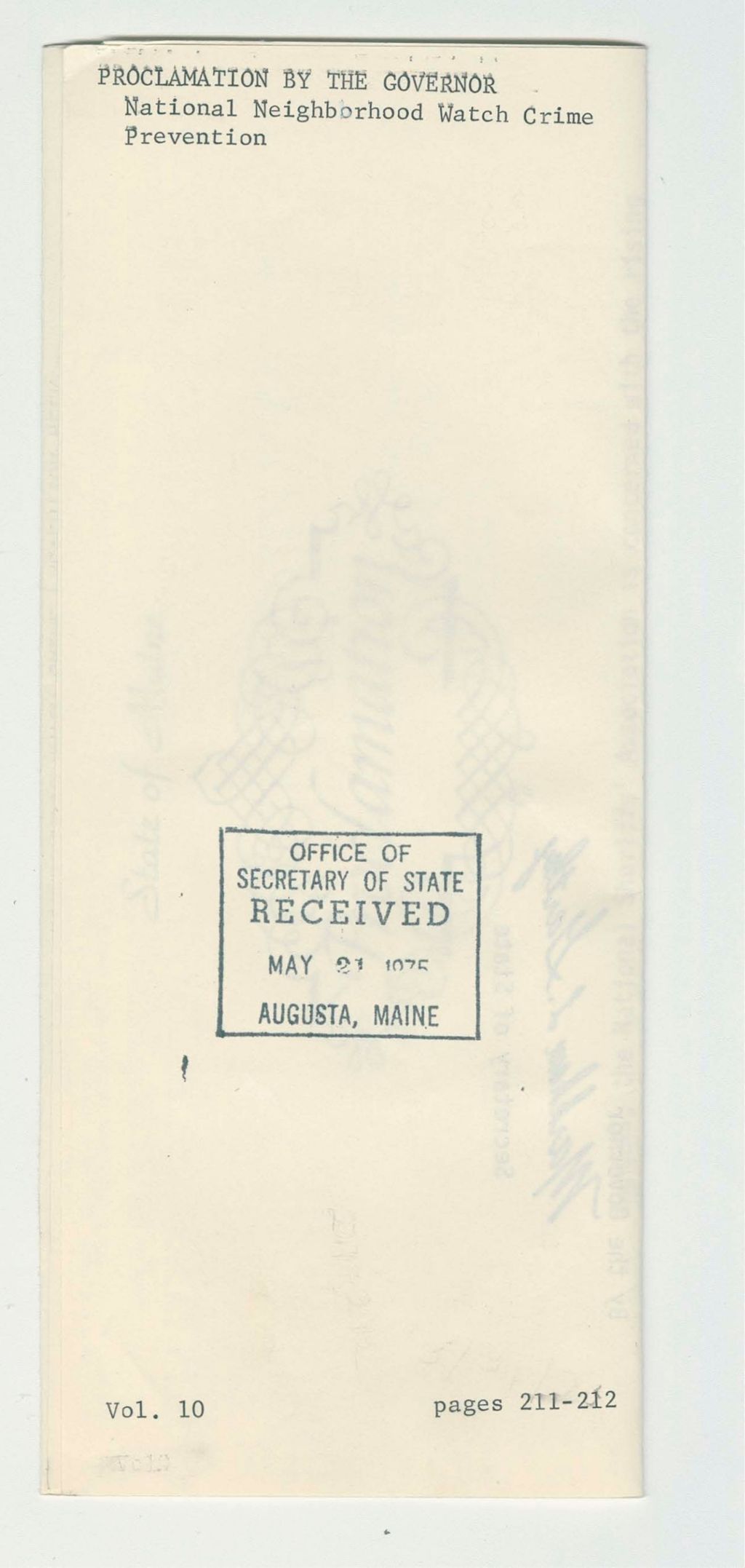 Miniature of National Neighborhood Watch Crime Prevention